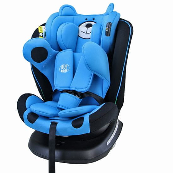 BUF BOOF Autosedačka TWT Plus iSIZE BlueBear s otočným Isofixem o 360 stupňů od 0 do 36 kg 40-150 CM