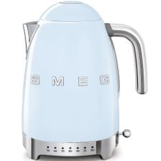 Smeg Rychlovarná konvice Smeg 50´s Retro Style s regulací teploty, pastelově modrá