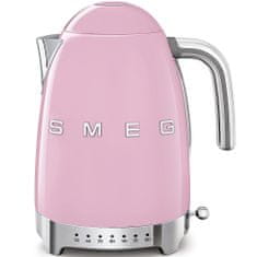 Smeg Rychlovarná konvice Smeg 50´s Retro Style s regulací teploty, růžová