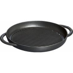 Staub Kulatý litinový gril 22 cm černá Staub