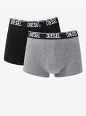 Diesel Sada dvou pánských boxerek v šedé a černé barvě Diesel S