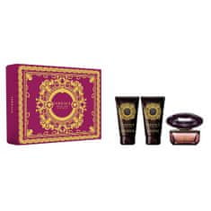 Versace Crystal Noir - EDT 50 ml + tělové mléko 50 ml + sprchový gel 50 ml