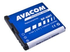 Avacom Baterie GSNO-BP6MT-S1100A do mobilu Nokia E51, N81, N81 8GB, N82, Li-Ion 3,6V 1100mAh