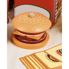 sapro Montessori dřevěný hamburger Kruzzel 22673