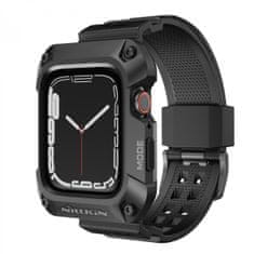 Nillkin Řemínek DynaGuard + Kryt pro Apple Watch Series 45mm 7-8 Black