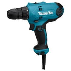 Makita Síťová vrtačka/šroubovák DF0300 s výkonem 320 W, 56 Nm a 2 rychlostmi