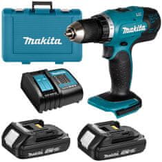 Makita Akumulátorový šroubovák DDF453SYE 18V 42Nm 2 rychlosti LXT 2x1,5Ah