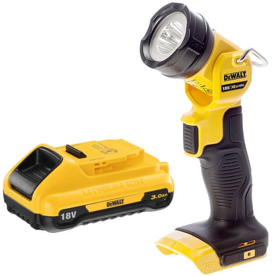 DeWalt Nabíjecí LED svítilna DCL040 18V 165lm + baterie 1x3Ah DCB187