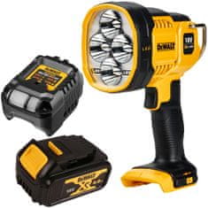 DeWalt Nabíjecí LED svítilna DCL043 18V 500/1500lm + 1x4Ah + nabíječka