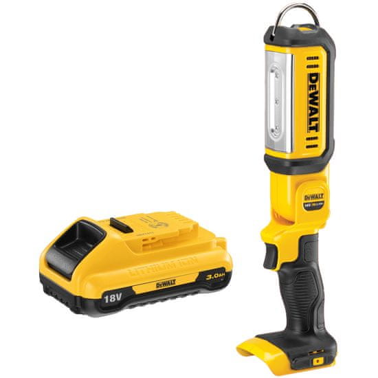 DeWalt Nabíjecí 18V 300/1000lm LED svítilna DCL050 + 1x3Ah DCB187