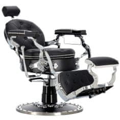 Enzo Hydraulické Kadeřnické Křeslo Pro Kadeřnictví Barber Shop Black Pearl Barberking