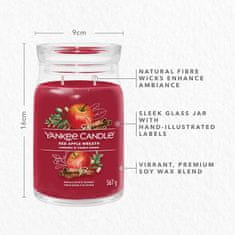 Yankee Candle Vonná svíčka Signature ve skle velká Red Apple Wreath 567 g