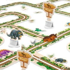 HABARRI Silnice - dráha pro auta Dinosauři - Puzzle 44 prvků