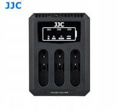 JJC Trojitá USB nabíječka na 3 baterie pro Ricoh DB-110 DB110