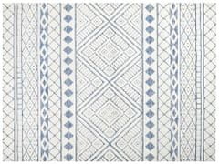 Beliani Koberec 300 x 400 cm bílý/modrý MARGAND