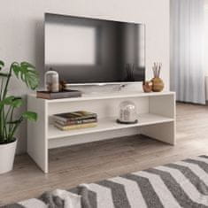 Vidaxl TV stolek bílý 100 x 40 x 40 cm kompozitní dřevo