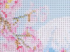 WOWO 5D Diamantová Výšivka Mozaika - Sada pro Malbu Cherry Blossom