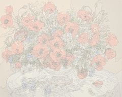 WOWO Malba podle čísel - Květiny, Rozměr 50x40cm