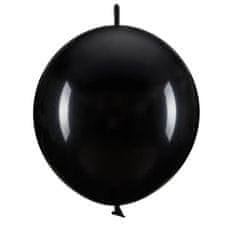 PartyDeco Balónky spojovací černé 33 cm 20 ks