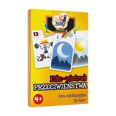 WOWO Edukační Hra na Paměť MUDUKO Piotruś - Protiklady, Hrací Karty pro Děti 4+ let