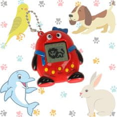 WOWO Elektronická Hračka Tamagotchi - Interaktivní Červené Zvíře pro Děti