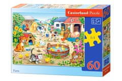 WOWO Puzzle CASTORLAND Farma, 60 dílků - Vhodné pro děti 5+ let