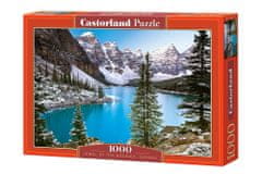 WOWO Puzzle CASTORLAND Jewel of the Rockies - 1000 dílků, Motiv kanadského jezera, Rozměry 68x47cm