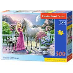 WOWO Puzzle CASTORLAND My Friend Unicorn - 300 dílků, vhodné pro děti 8+ let