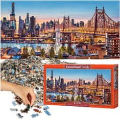 WOWO Puzzle CASTORLAND Dobrý večer New York - Skládačka 4000 dílků, Rozměry 138x68cm