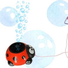 WOWO Profesionální Stroj na Mýdlové Bubliny s LED Světlem v Designu Berušky