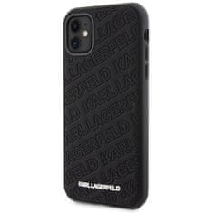 Karl Lagerfeld Originální kryt KARL LAGERFELD hardcase Quilted K Pattern KLHCN61PQKPMK for Apple iPhone 11/ Xr , barva černá