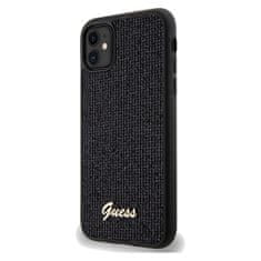 Guess Originální kryt GUESS Disco Metal Script hardcase GUHCN61PMSDGSK for Apple iPhone 11/ Xr , barva černá