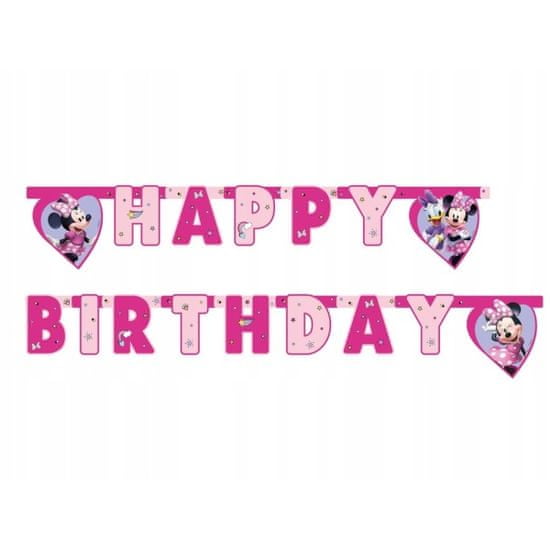 Procos Banner "Happy birthday" Minnie Disney
