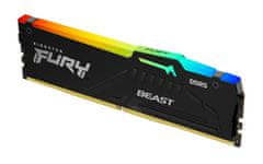 Kingston 16GB 5600MT/s DDR5 CL40 DIMM FURY Beast RGB XMP