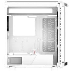 Adata BATTLECRUISER II/Midi Tower/Transpar./Bílá