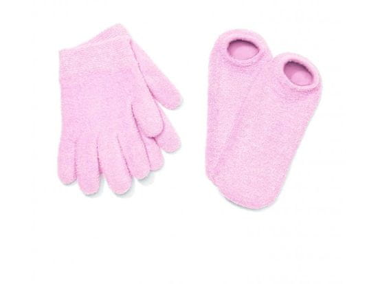OnlineMedical Hydratační rukavice + ponožky, růžové