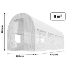 Plonos Fólie na zahradní tunel 2x4,5m (9m2) bílá Plonos