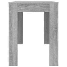 Vidaxl Jídelní stůl šedý sonoma 120 x 60 x 76 cm kompozitní dřevo