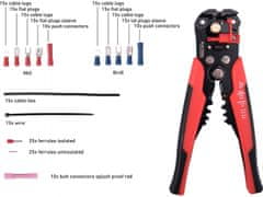 Extol Premium Kleště odizolovací/krimpovací a koncovky, sada 231ks