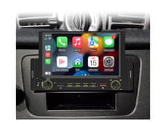 CARCLEVER 1DIN autorádio s 6,2" LCD/3x USB/Blutooth/CarPlay/AndroidAuto/Mirrorlink