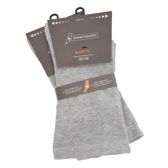 Zdravé Ponožky - pánské bavlněné extra široké diabetické ponožky 3112522 2-pack