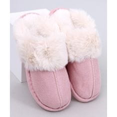 Dámské pantofle s kožešinou Otteys Pink velikost 36