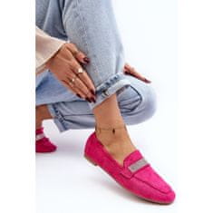 Dámské mokasíny Zirconia Fuchsia velikost 39