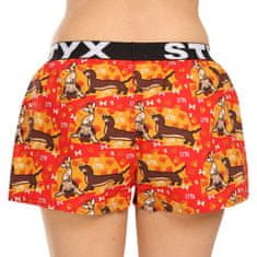 Styx 3PACK dámské trenky art sportovní guma vícebarevné (3T15245) - velikost XL