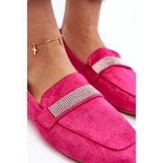 Dámské mokasíny Zirconia Fuchsia velikost 39