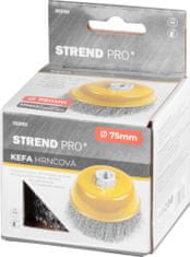 Strend Pro CCB-501 kartáč, 75 mm, hrnec, vlnitý, M14x2, drát 0,3 mm