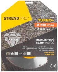 Strend Pro 521C, 230 mm, diamantový kotouč, Turbo +