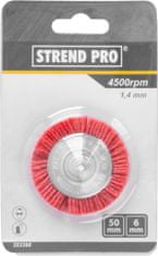 Strend Pro Kartáč AWB-038, 50 mm, kulatý, nylonový, se stopkou