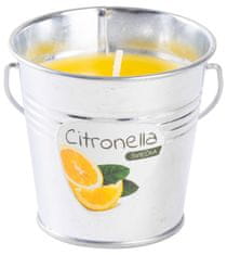 Citronelová svíčka CB143, repelent, kbelík, 80 g, 80x72 mm