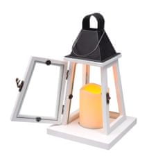 Lampa MagicHome LW8823, 17x17x33 cm, LED, 3xAAA, dřevo